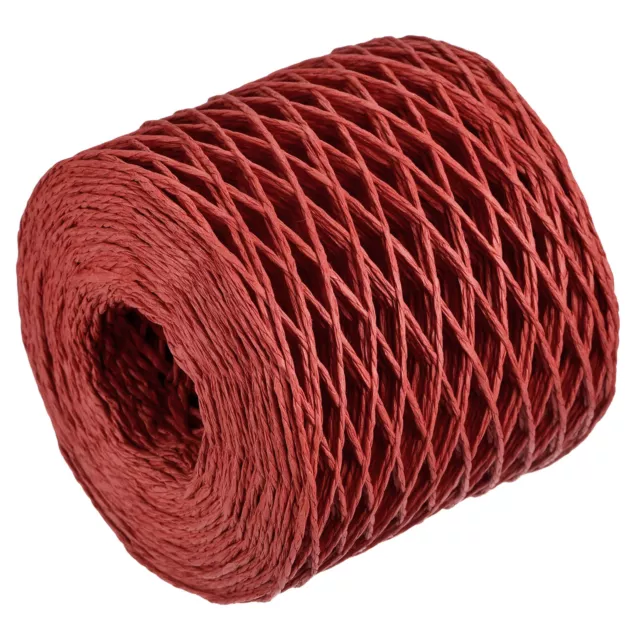 Raffia Papier Handwerk Seil Band Verpackung 200m 11mm Breit Handgemacht Rot