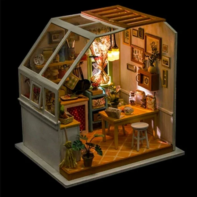 HANDS CRAFT ROLIFE Jason's Kitchen Diy Miniature Dollhouse Model Kit