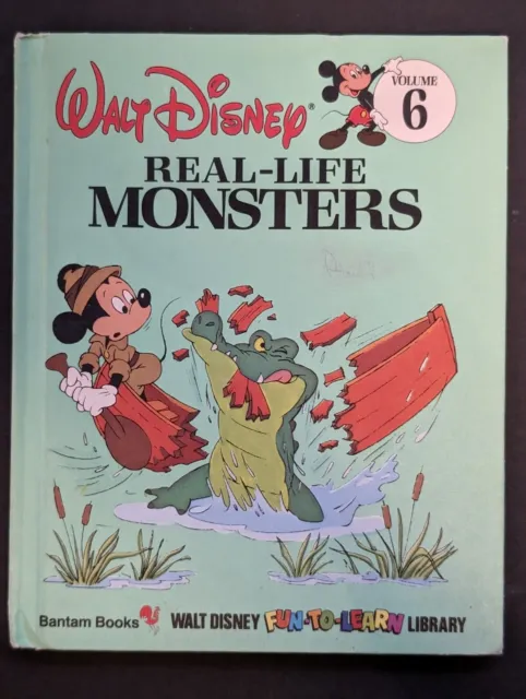 Vintage 1984 Walt Disney Fun to Learn Library Volume 6 Real- Life Monsters