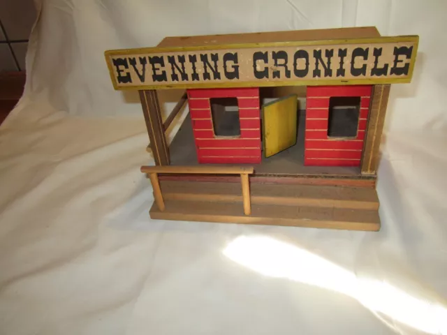 Elastolin Westernhaus Evening Cronicle für Cowboy & Indianer