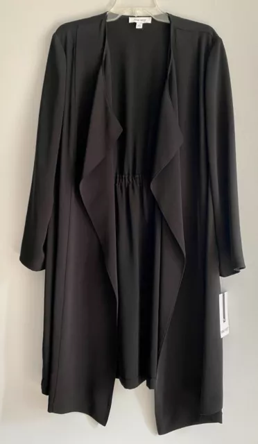 Nine West Long Duster Jacket Cover Up Casual or Business NEW $129 Size XL