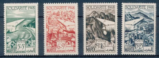 [BIN16382] Morocco 1949 good set of Airmail stamps very fine MNH