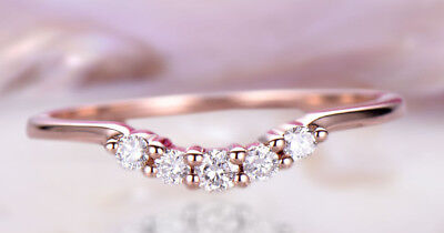 14k Solid Gold natural diamond chevron ring art deco ring wedding band DJR0075