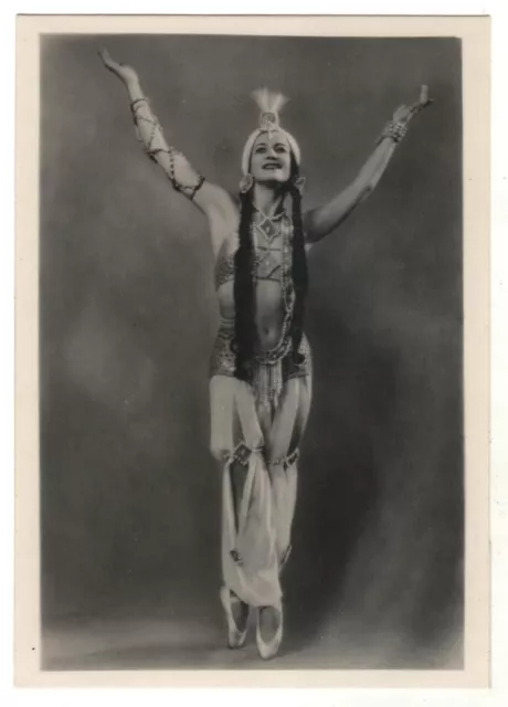 1951 Star VECHESLOVA as Zarema Russian Kirov BALLET Dancer Soviet OLD Postcard