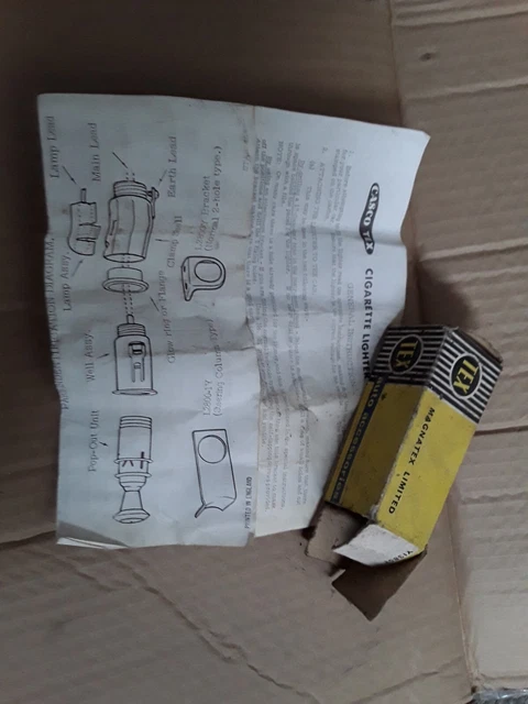 TEX CASCO CIGARETTE Lighter Instructions And Box Austin Mini Jaguar £9. ...