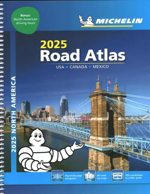 Michelin North America Road Atlas 2025 : USA - Canada...Atlas (Michelin) Ser.: