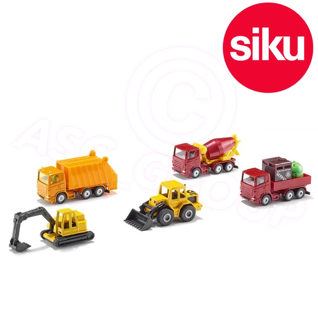 Coffret Chantier Siku 6336 – Camion, Chariot Élévateur, Chargeuse – 3 Véhicules + Palettes – Dès 3 Ans