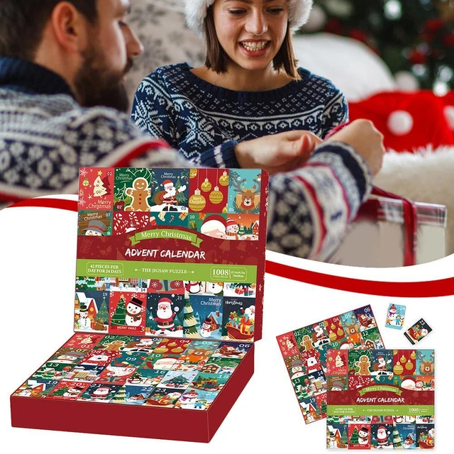 24 DAYS COUNTDOWN Advent Calendar 2024, Christmas Puzzle Adult and For