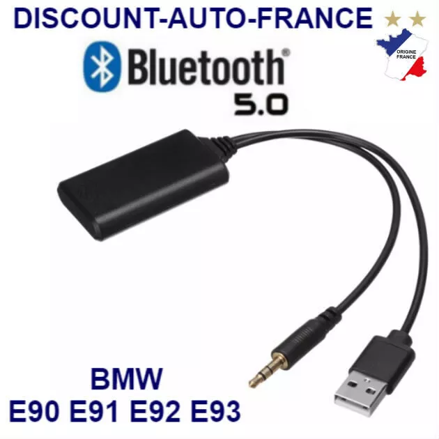Adaptateur Audio Bluetooth De Voiture, Entre Auxiliaire Adaptateur De  Module Bluetooth Sans Fil Universel Aux Audio 2 Cble Rca Connecteur  D'autoradio