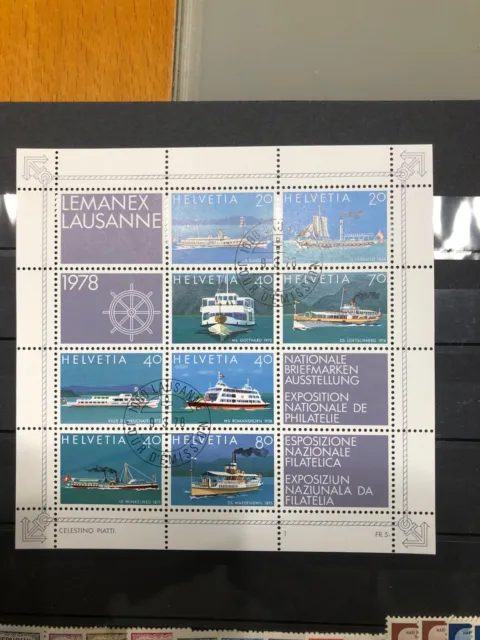 Schweiz Block 23 Nationale Briefmarkenausstellung Lemax 78 gestempelt