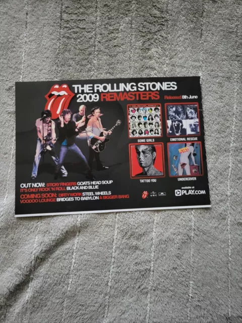 Tpgm34 Advert 5X8 The Rolling Stones 2009 Remasters : Some Girls. Tattoo You
