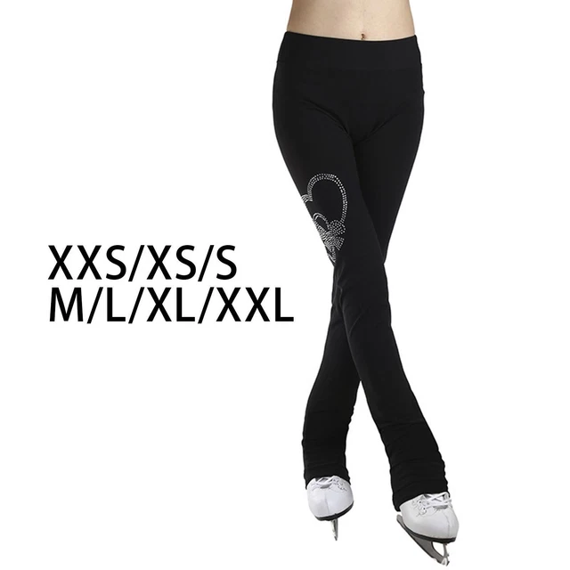 Patinage artistique pantalons longs vêtements épaississants leggings sur la