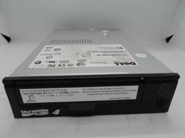 Dell Quantum SAS LTO4  Ultrium4 HH TC-L42AN TF4100-112 0Y373M Y373M Tape Drive