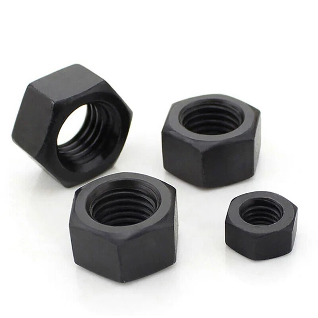 Tuerca hexagonal de distancia fina grado 8.8 M10 M12 ~ M20 tuerca de acero al carbono