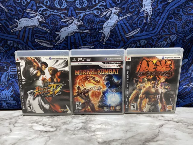 Fighter Lot⭐Mortal Kombat DC Tekken P4A Street Marvel Capcom⭐Playstation 3  PS3