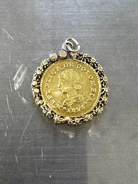 1825 (Republic Of Columbia) Gold 1 Escudo 1825-FM Popayan ***RARE***