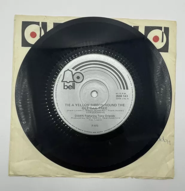 Dawn - Tie a Yellow Ribbon Round the Ole Oak Tree - Bell (45RPM 7”) (AA29)