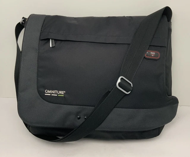 Tumi Tech Nylon Crossbody Bag 5114D Black Ballistic Messenger Multiple Pockets