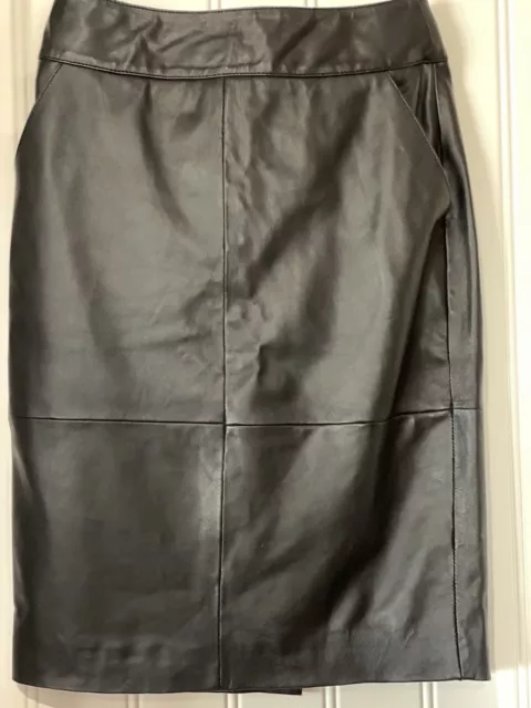 Leather Black Size 8 Skirt BNWT       RRP Was $200. Make An Offer