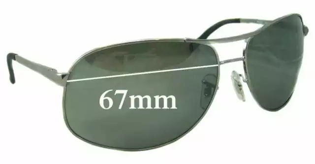 SFx Replacement Sunglass Lenses fits Ray Ban RB3387 - 67mm Wide
