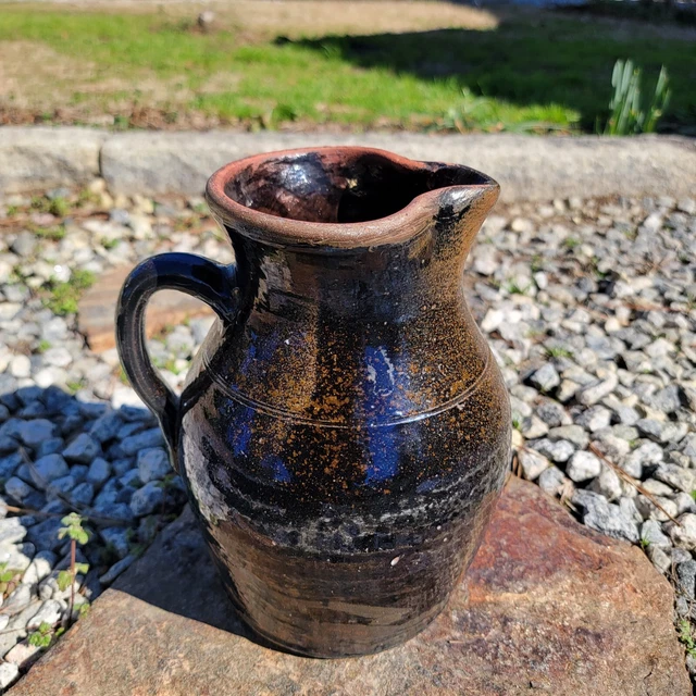 John F Hewell Gillsville Georgia Antique Pottery Milk Pitcher John F Hewell Gillsville Georgia Antique Pottery Milk Pitcher
