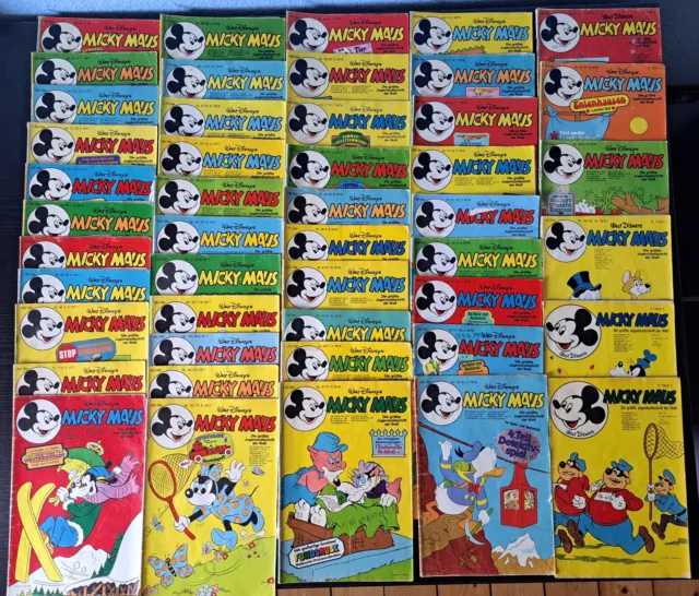 47Walt Disneys Micky Maus EHAPA-Verlag  1971,1974,1975,1976,1977,1978.siehe Text