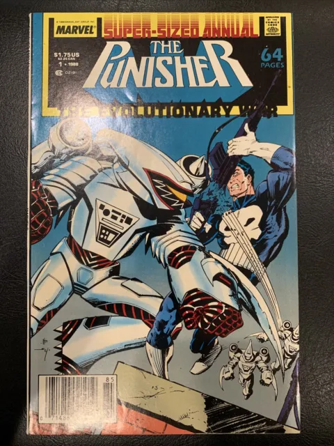PUNISHER #1 SUPER-SIZED ANNUAL The Evolutionary War (1988) Newsstand 🔥