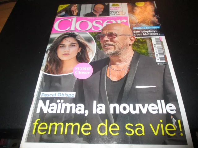 Revue "CLOSER N°930 - 2023" Pascal OBISPO, Florent PAGNY, Marlene SCHIAPPA