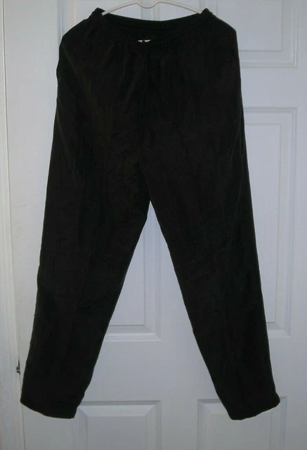 Bocoo silk track pants, black, 26x28, size M