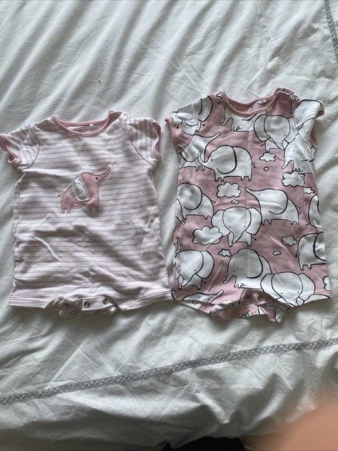 Pacchetto tubetti estivi per bambina Next fino a 3 mesi x2