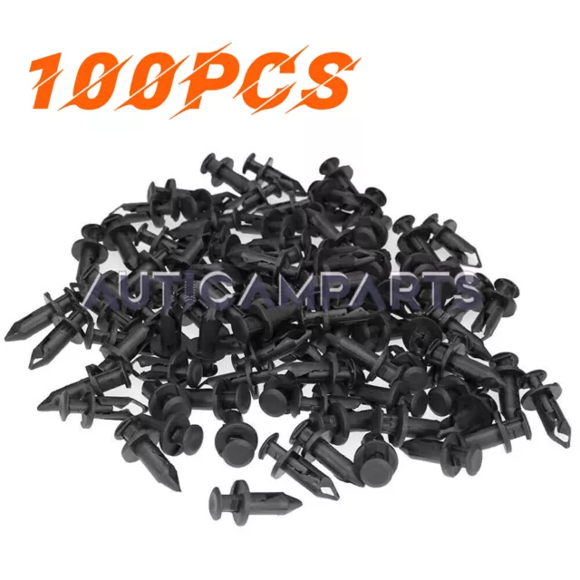 100x Fender Clips Body Rivets for HONDA TRX 400 EX 400EX 300EX TRX450R PLASTIC