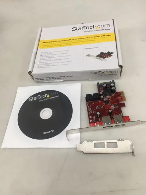 StarTech.com 4 Port USB 3.0 PCI Express-Karte - 2 Externe und 2 Interne mit SATA