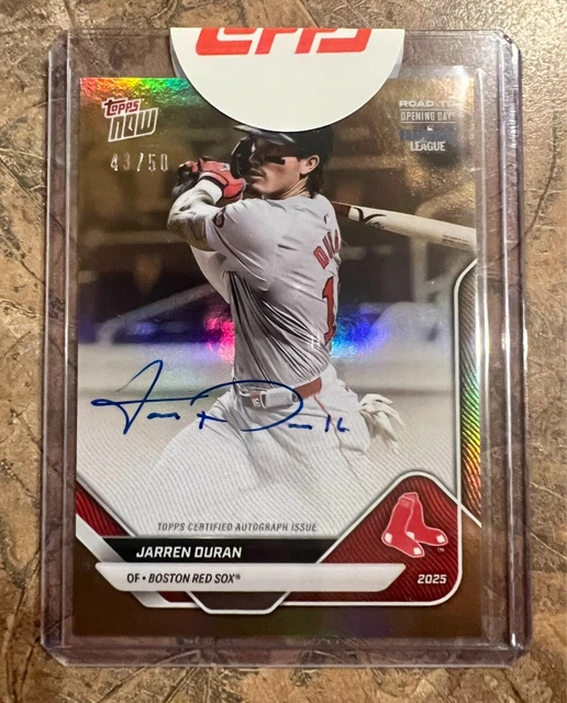 JARREN DURAN 2025 Topps Now Road To Opening Day Gold #/50