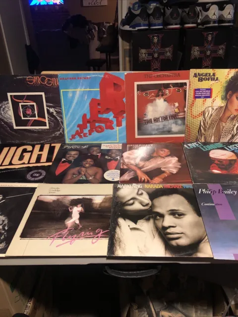 Lot Of (12) Lp Vinyl Records Soul R&B Jazz Funk Bofill Weather Spyro Warwick Pip