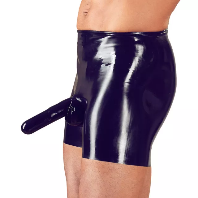 LateX Herren Pants M - XL hauteng mit Anal-Kondom + Penis-Hülle Fetisch "Race"