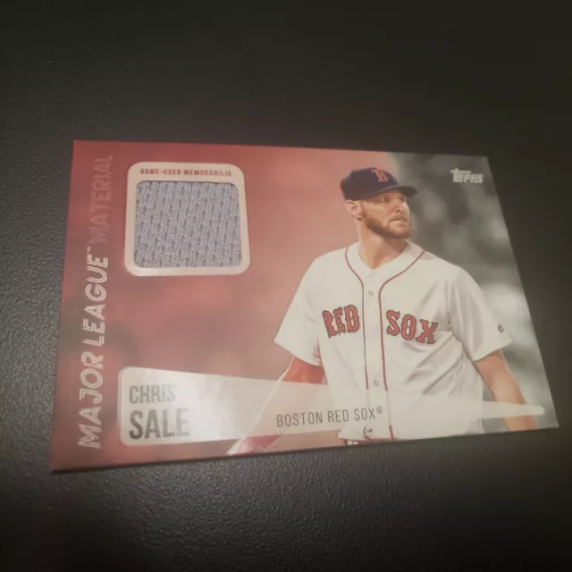 MAILLOT CHRIS SALE 2019 Topps Major League Material MLMCSA Boston Red