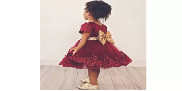 Christmas dress for girl wedding dress red dress for toddlers size 12 months 