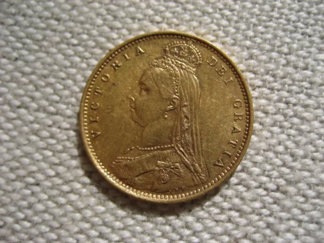 1887 Queen Victoria Melbourne  Gold Half Sovereign Excellent Condition Rare