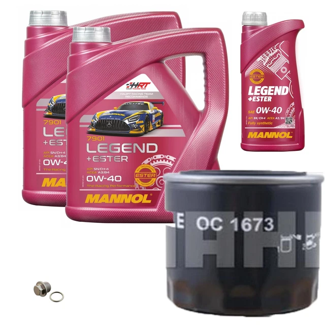 MAHLE Ölfilter 9 L MANNOL Legend+Ester 0W-40 für Subaru Outback 3.0 H6 AWD 3.6
