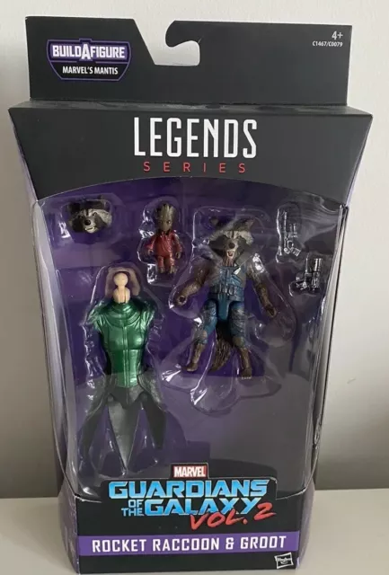 Marvel Legends Rocket Raccoon & Groot Volume 2  Mantis BAF New Sealed