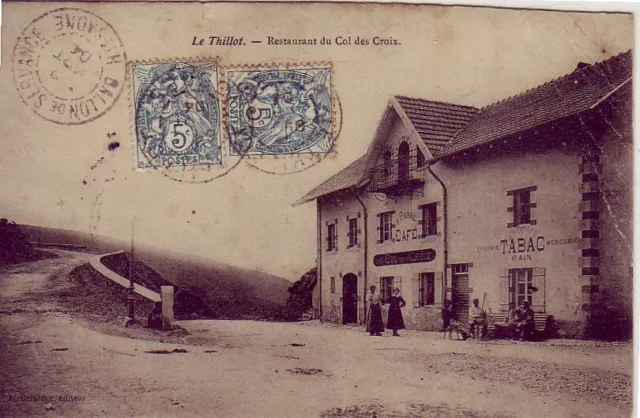 CPA 88 LORRAINE Vosges near Fresse / Moselle LE THILLOT Restaurant COL DES CROIX