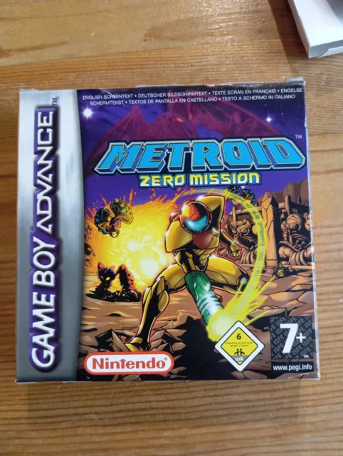 Metroid: Zero Mission (Nintendo Game Boy Advance, 2004) GBA Complete Poster PAL