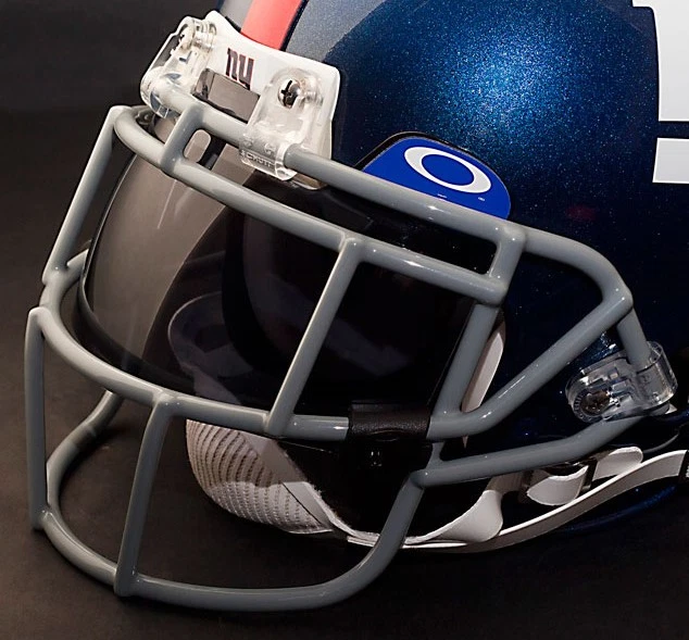 NEW YORK GIANTS NFL Schutt EGOP Football Helmet Facemask/Faceguard (GRAY)