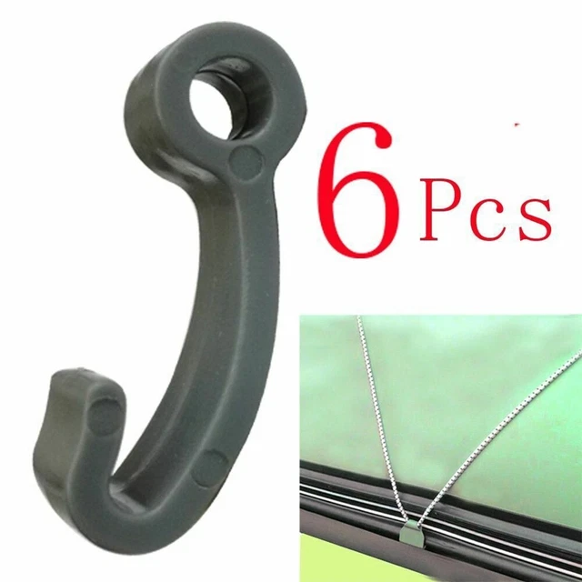 Lot De 6 Crochets En J Plastique Pour Bateau Gonflable Et Radeau - Fixation Corde Robuste
