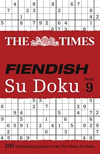 The Times Fiendish Su Doku Book 9: 200 challenging Su... by The Times Mind Games