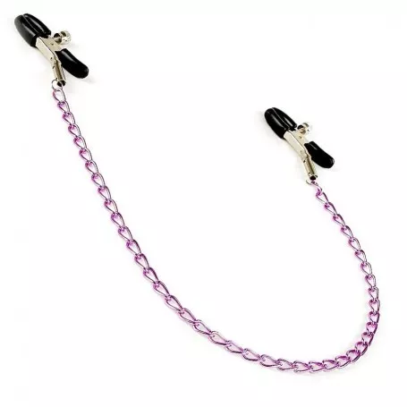 Pinze per capezzoli strizza seno donna con catena nipple bondage fetish chain