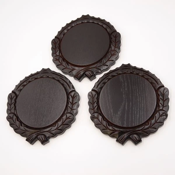 3 Pieza Keilerschilder Tallado Oscuro Af 14 CM Keilerbretter Gewaffbretter 3
