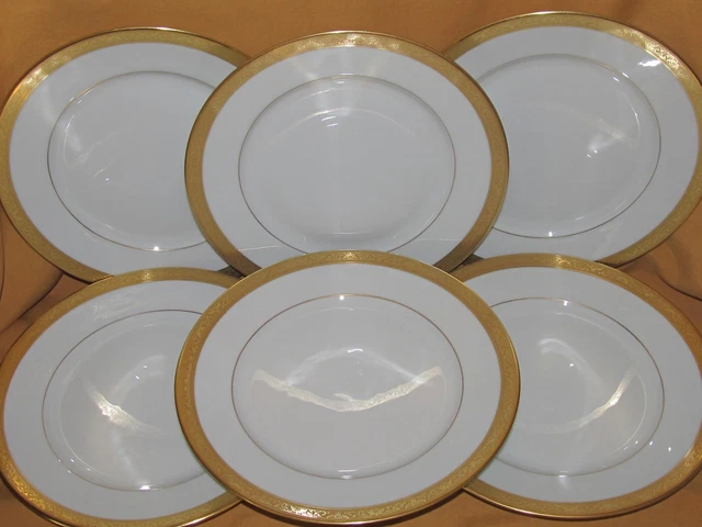 Van Well Lot de 6 assiettes plates tendance de 27 cm - Design moderne et polyvalent - Porcelaine de qualité supérieure pour toutes les cuisines