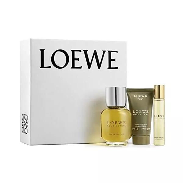Set Gift Loewe Pour Homme 100 Ml Edt + 20 Ml Edt +After Shave 50 Ml  Antigua