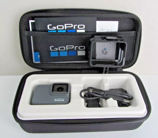 GOPRO Hero7 Plata 4k Internet Wifi Bluetooth GPS Cámara de Acción + Accesorios